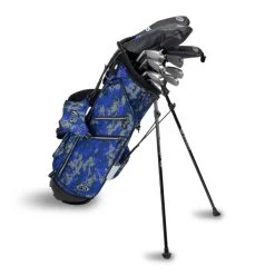 Right Hand TS5-54 10 Club Stand Set Graphite, Blue Camo Bag