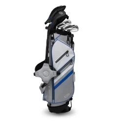 Left Hand TS5-54 10 Club Stand Set Graphite, Silver/White/Blue Bag -Golf Equipment 11154 AltA