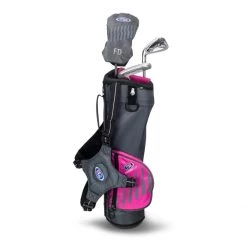Left Hand UL39-s 3 Club Carry Set, Grey/Pink Bag