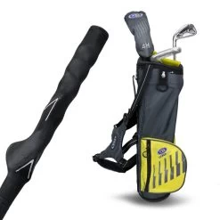 Left Hand UL42-s 3 Club Training Club Carry Set, Grey/Yellow Bag