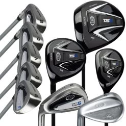 Left Hand TS5-63 10 Club Stand Set Combo, Black/White Bag 8 Left Hand TS5-63 10 Club Stand Set Combo, Black/White Bag -Golf Equipment 16153 AltB