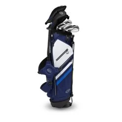 Left Hand TS5-63 10 Club Stand Set Graphite, Navy/White Bag -Golf Equipment 17152 AltA