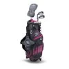 Left Hand UL45-s 4 Club Stand Set, Grey/Pink Bag
