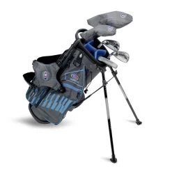 Left Hand UL48-s 5 Club Stand Set, Grey/Teal Bag