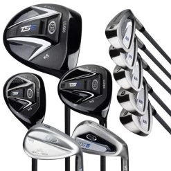 Right Hand TS5-66 10 Club Stand Set Graphite, Silver/White/Blue Bag 8 Right Hand TS5-66 10 Club Stand Set Graphite, Silver/White/Blue Bag -Golf Equipment 19104 AltB