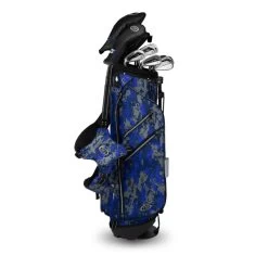 Left Hand TS5-66 10 Club Stand Set Graphite, Blue Camo Bag -Golf Equipment 19162 AltA