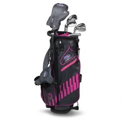 Left Hand UL51-s 7 Club DV3 Stand Set, Black/Pink Bag 7 Left Hand UL51-s 7 Club DV3 Stand Set, Black/Pink Bag -Golf Equipment 19865 AltA