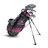 Left Hand UL51-s 7 Club DV3 Stand Set, Black/Pink Bag