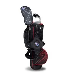 Left Hand UL7-39 3 Club Carry Set, Black/Red