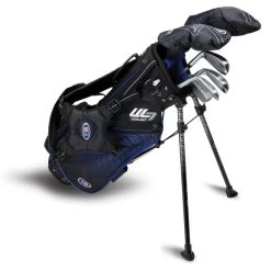 Left Hand UL7-45 6 Club Stand Set, Black/Blue