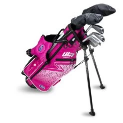 Left Hand UL7-45 6 Club Stand Set, Pink/White