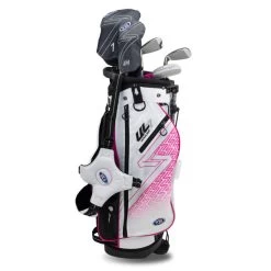 Left Hand UL7-48 5 Club Stand Set, White/Pink -Golf Equipment 23103 AltA