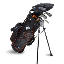 Right Hand UL7-51 7 Club Stand Set, Black/Orange