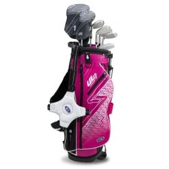 Left Hand UL7-51 7 Club Stand Set, Pink/White -Golf Equipment 24106 AltA