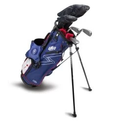 Left Hand UL7-57 5 Club Stand Set, Navy/Red