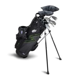 Left Hand UL7-57 7 Club Stand Set, Black/Green