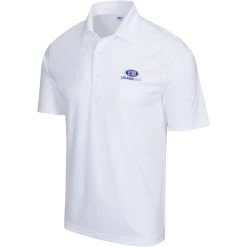 USKG Mens Solid ML75 Polo, Classic White