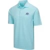 USKG Mens Micro Stripe Polo, Aqua Stream