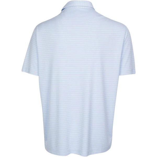 USKG Mens Micro Stripe Polo, Blue Stream 3 USKG Mens Micro Stripe Polo, Blue Stream - Image 3