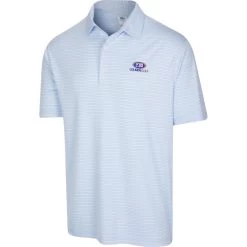 USKG Mens Micro Stripe Polo, Blue Stream