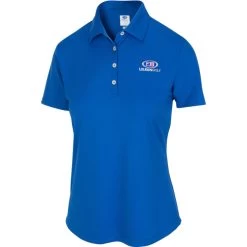 USKG Womens Solid ML75 Polo, Maritime Blue
