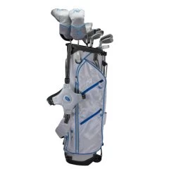 Right Hand ULW-63 AV2 10 Club Stand Bag Set, All Graphite, Silver/Blue Bag -Golf Equipment 64141 AltA