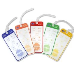 Level 1-5 Bag Tags, Rectangle